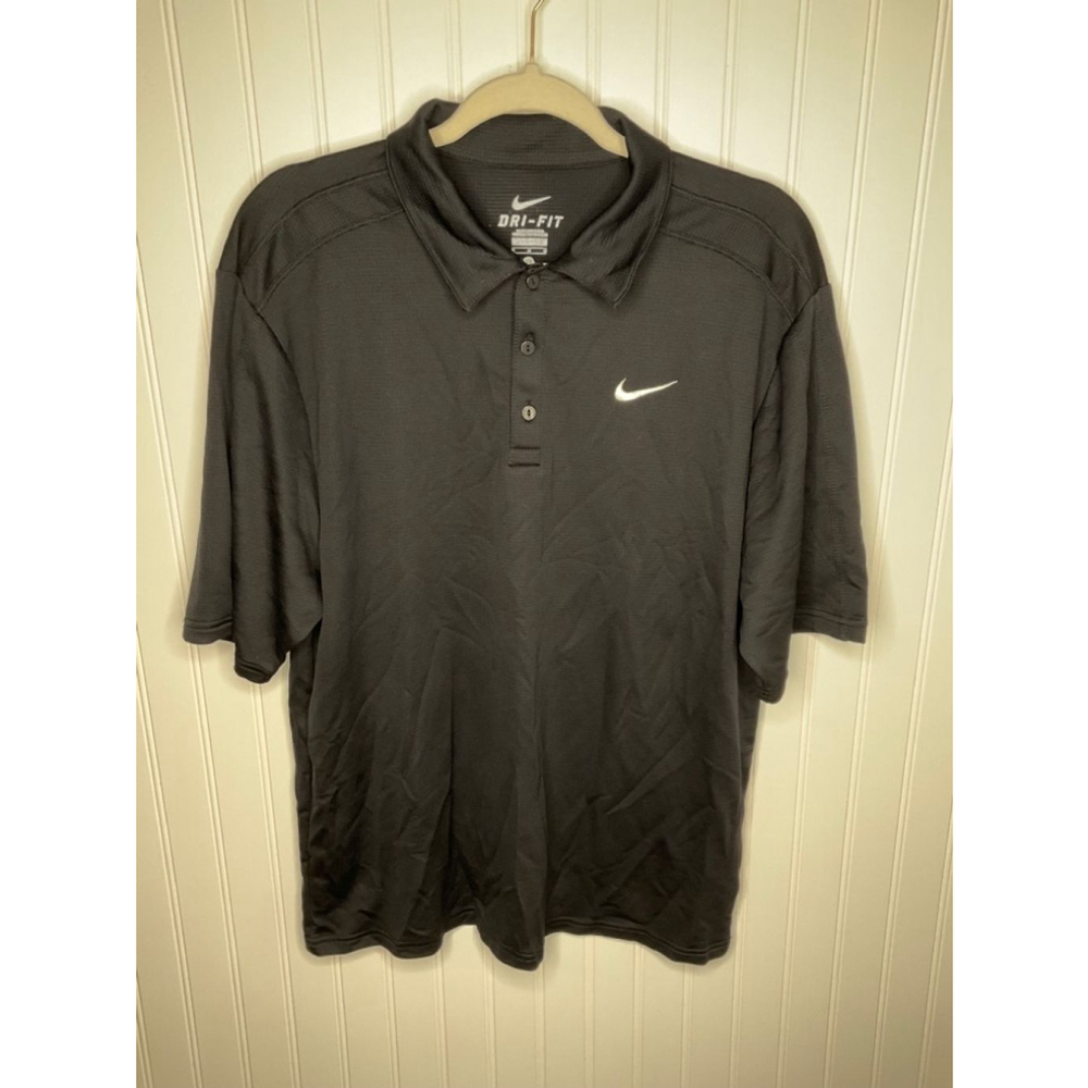 Nike Men's Black Dri-Fit Polo Shirt Size M